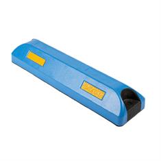 PVC wielstopper blauw LxBxH=540x150x101mm