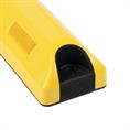 PVC wielstopper geel LxBxH=540x150x101mm