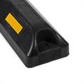 PVC wielstopper zwart LxBxH=540x150x101mm