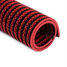 Rastermat zwart/rood klein 200x120cm