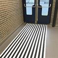 Rastermat zwart/wit 500x120cm