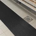 Roostermat zwart (LxB=10x0,6m)