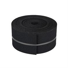 Rubber borderrand zwart 15cm (L=20m)
