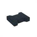 Rubber klinkers zwart 20x16,5x4,3cm (900 stuks)