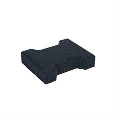 Rubber klinkers zwart 20x16,5x4,3cm