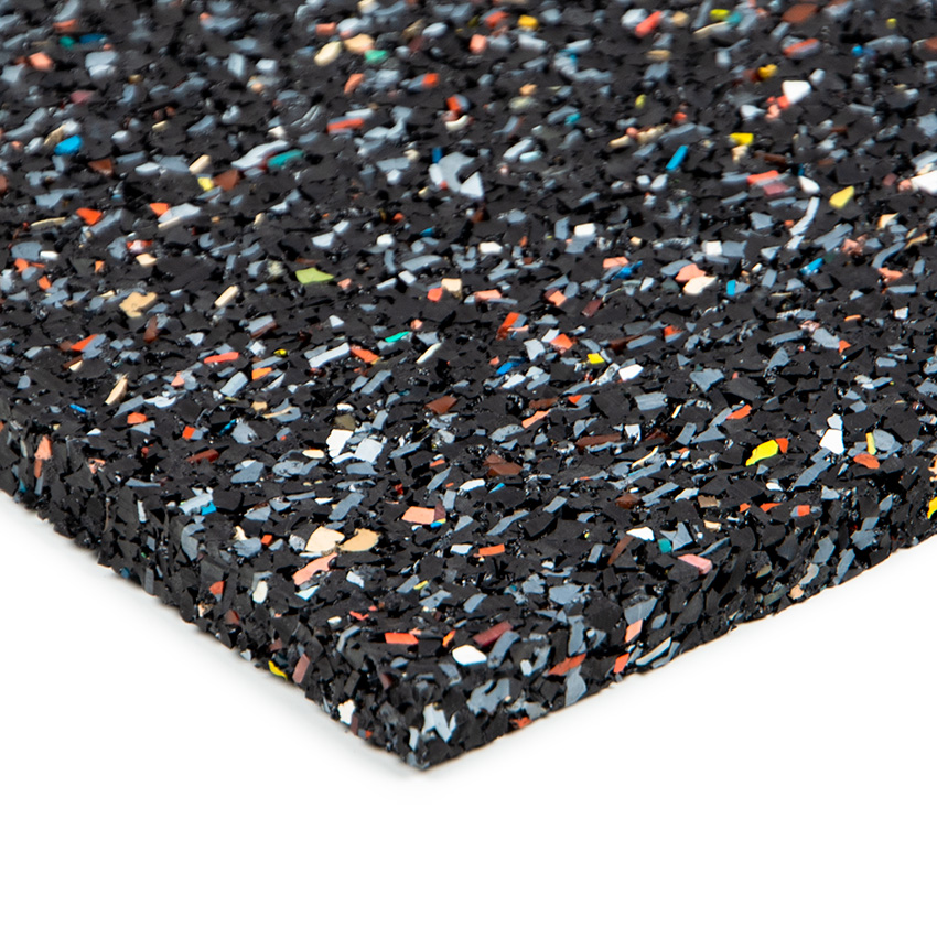 onderdelen Laan Vluchtig Rubber ondervloer gespikkeld 10mm (LxB=10x1,25m) | Rubbermagazijn