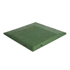 Rubber oplooprand hoek groen 40x40x4cm