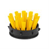 Rubber ringmat inzetborstels geel (set 10 stuks)