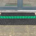 Rubber ringmat inzetborstels groen (set 10 stuks)