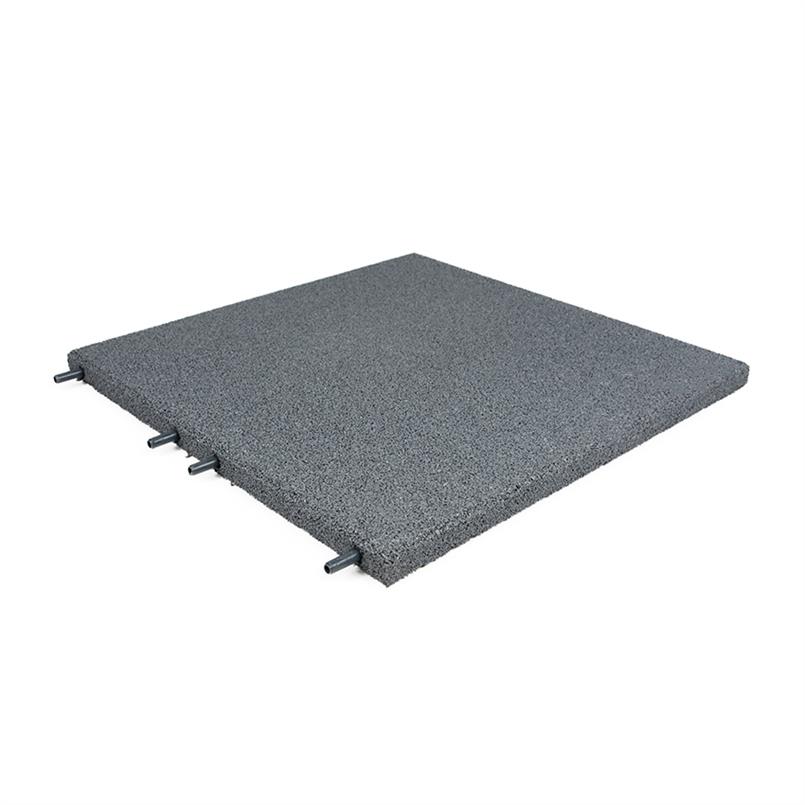 Rubber terrastegel grijs 50x50x3cm