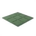 Rubber terrastegel groen 40x40x2,5cm