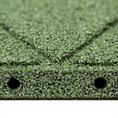 Rubber terrastegel groen 50x50x3cm