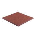 Rubber terrastegel rood 40x40x2,5cm