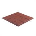 Rubber terrastegel rood 40x40x2,5cm
