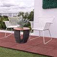 Rubber terrastegel rood 50x50x2,5cm
