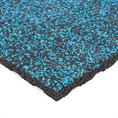 Rubber terrastegel zwart/blauw 50x50x4cm