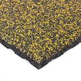 Rubber terrastegel zwart/geel 50x50x4cm
