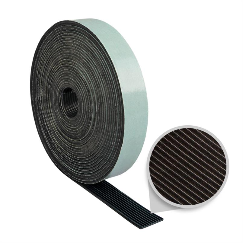 Rubberstrip antislip zelfklevend 120x3mm (L=10m)