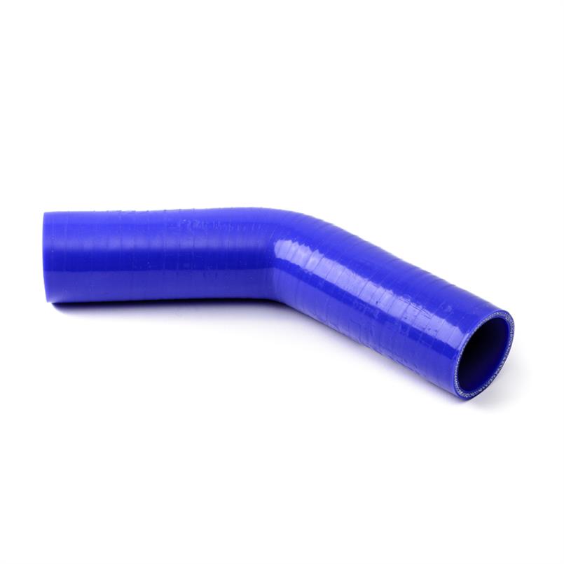 Siliconen bocht 45 graden blauw DN=32mm L=150mm