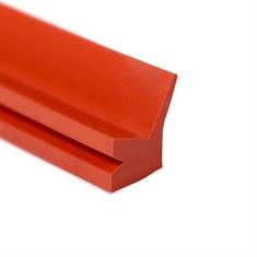 Siliconen profiel rood BxH=26x18mm (L=10m)