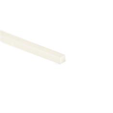 Siliconen rechthoekigsnoer transparant BxH=8x8mm (L=100m)