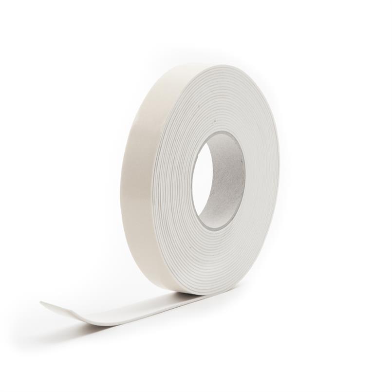 Siliconen schuimband wit 10x2mm (L=10m)