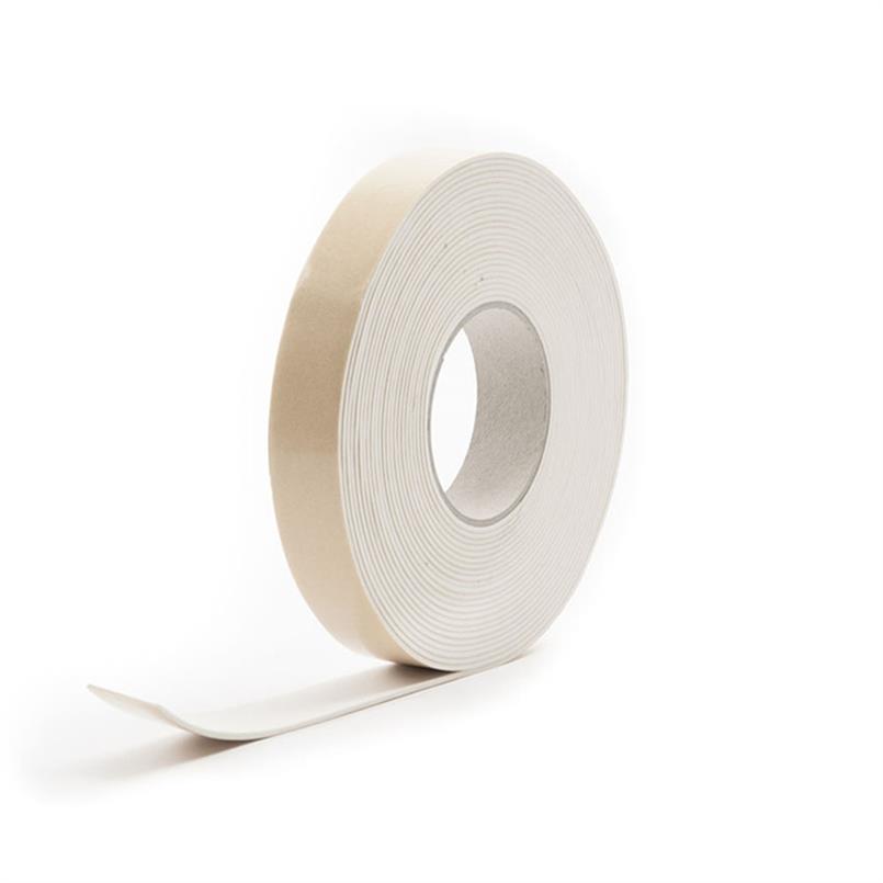 Siliconen schuimband zk wit 100x10mm (L=10m)