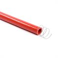 Siliconen slang m/stalen spiraal rood DN=22mm L=1000mm
