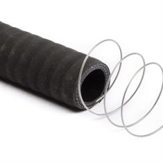 Siliconen slang met stalen spiraal mat zwart DN=35mm L=1000mm