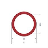 Siliconen slang rood DN= 23,5x30mm (L=10m)