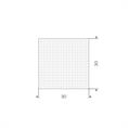 Siliconen spons rubbersnoer wit BxH= 30x30mm (L=25m)