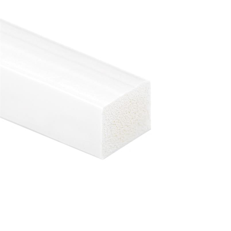 Siliconen spons rubbersnoer wit BxH= 30x30mm (L=25m)