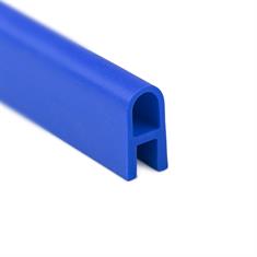 Siliconen U-profiel blauw 5mm / BxH=10x20mm (L=100m)
