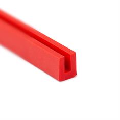 Siliconen U-profiel rood 3mm / BxH=9x10mm (L=125m)