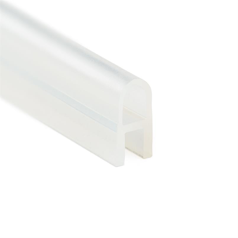 Siliconen U-profiel transparant 5mm / BxH=10x20mm (L=100m)