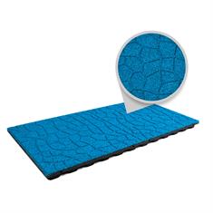 Speelplaatstegel flagstone EPDM blauw 100x50x4,8cm