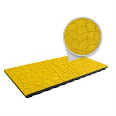 Speelplaatstegel flagstone EPDM geel 100x50x4,8cm (incl.pennen)