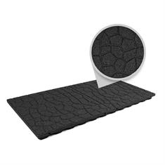 Speelplaatstegel flagstone zwart 100x50x4,8cm (incl.pennen)