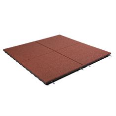 Speelplaatstegel rood 100x100x4,8cm
