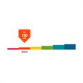 Speelplaatstegel rood met blauwe vis