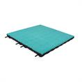 Speelplaatstegel turquoise EPDM 50x50x4,5cm