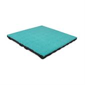Speelplaatstegel turquoise EPDM 50x50x4,5cm