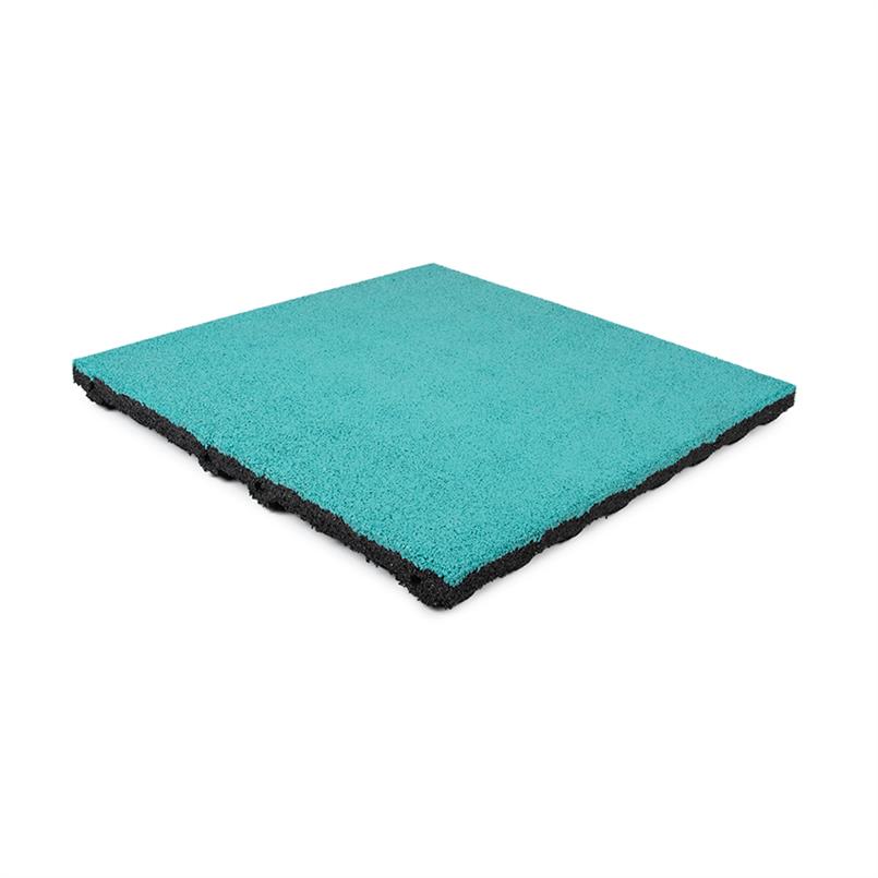 Speelplaatstegel turquoise EPDM 50x50x4,5cm