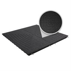 Speelplaatstegel zwart design 100x100x4,8cm