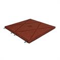 Terrastegel rood 50x50x3cm pen/gat (inclpennen) (4 stuks)