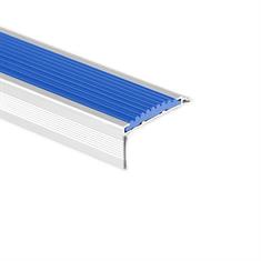 Trapneusprofiel aluminium recht blauw LxBxH=1500x40x18mm