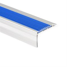 Trapneusprofiel aluminium recht blauw LxBxH=1500x45x25mm