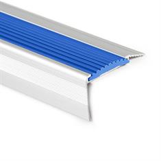 Trapneusprofiel aluminium recht blauw LxBxH=1500x55x31mm