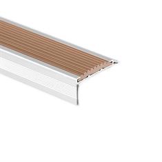 Trapneusprofiel aluminium recht bruin LxBxH=1500x40x18mm