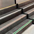 Trapneusprofiel aluminium recht bruin LxBxH=1500x55x31mm